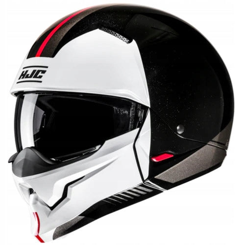 MODULAR MOTORCYCLE HELMET HJC I20 VENA BLACK/WHITE ROZ. M