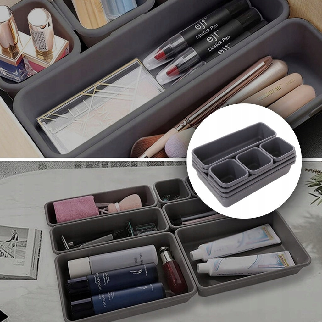 MODULAR ORGANIZER FOR DESK DRAWER REFILL CONTAINERS STORAGE 8PCS Kind drawer organizer