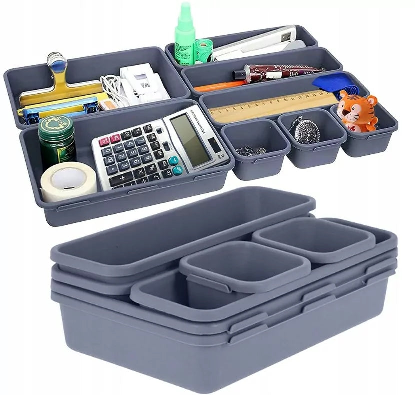 MODULAR ORGANIZER FOR DRAWER DESK CABINETS containers insert set 8 EL