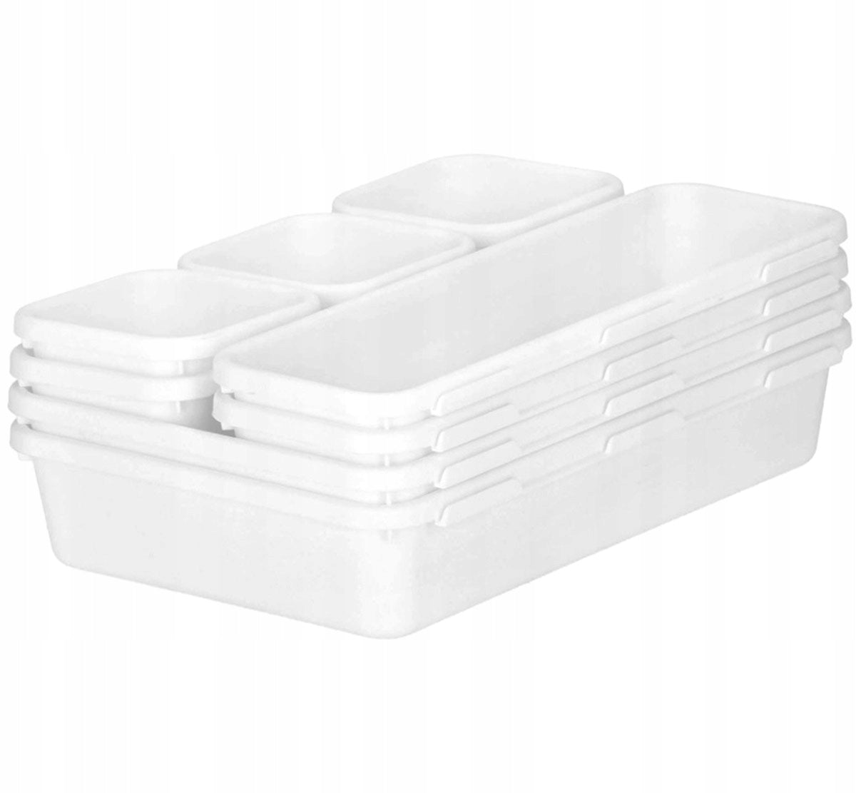 MODULAR ORGANIZER FOR DRAWER DESK CONTAINERS WHITE 8 PCS Packaging status original