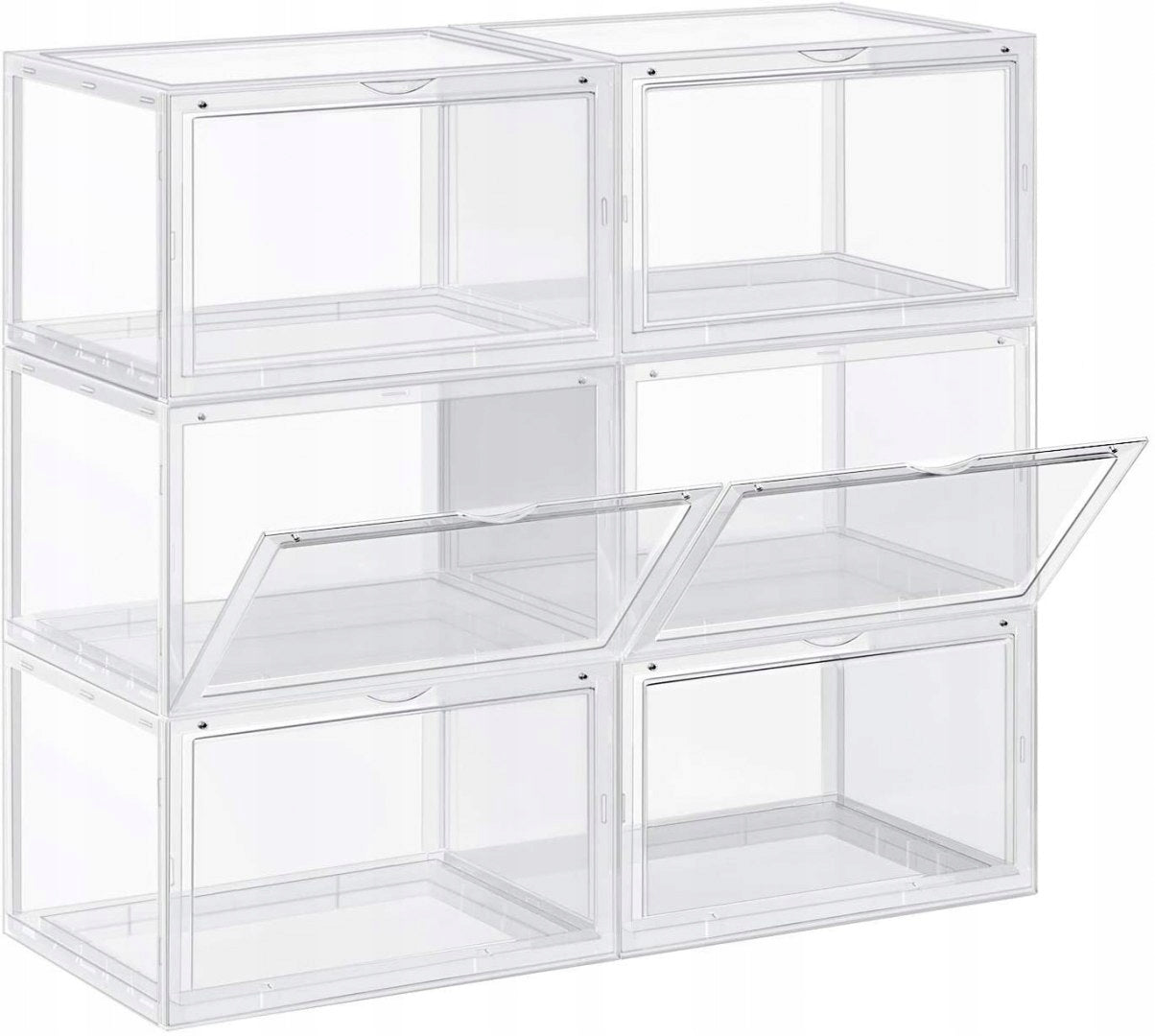 MODULAR SHOE ORGANIZER 6 BOXES, ACCESSORY STORAGE RACK