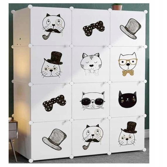 MODULAR WARDROBE LARGE CHILDREN'S CABINET ROOMY FOR CLOTHES TOYS Brand Timetrade