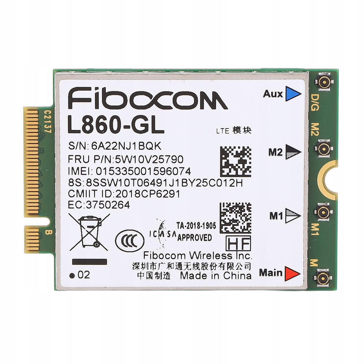 MODULE CARD 4G L860 XMM7560 CHIPSET M.2 ESIM 4G LTE NETWORK CARD