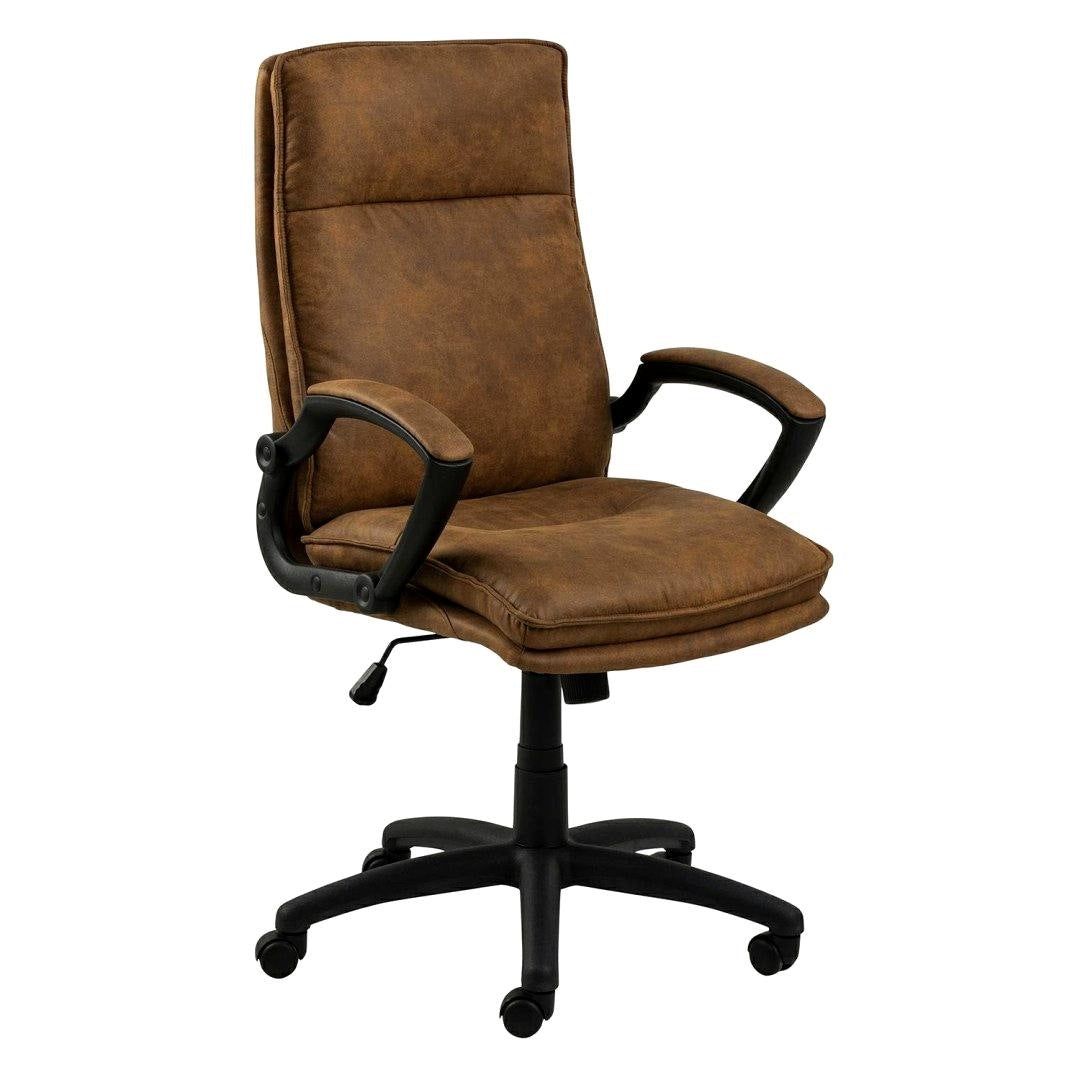 MODUS OFFICE CHAIR, FOR DESK, ERGONOMIC, COMFORTABLE, SWIVEL, BROWN