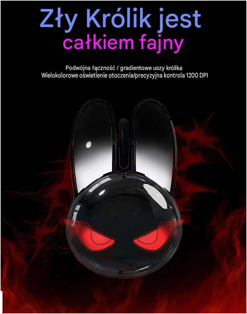 MOFII M6C Rabbit Shaped Wireless Mouse, Quiet - Red Manufacturer code M6C