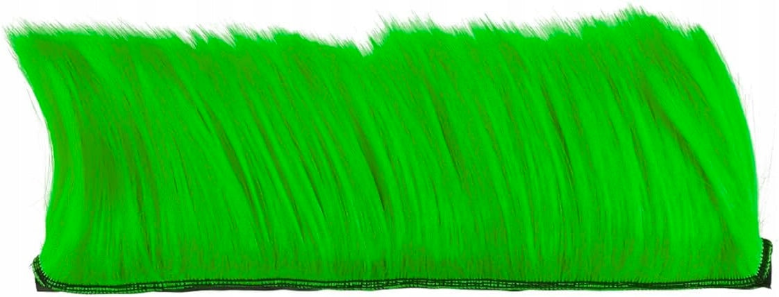 MOHAWK WIG FOR MOTORCYCLE HELMET SYNTHETIC GREEN STRONG VELCRO