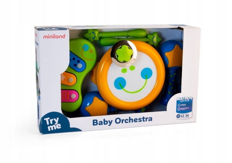 Eine Reihe von Musikinstrumenten Miniland 