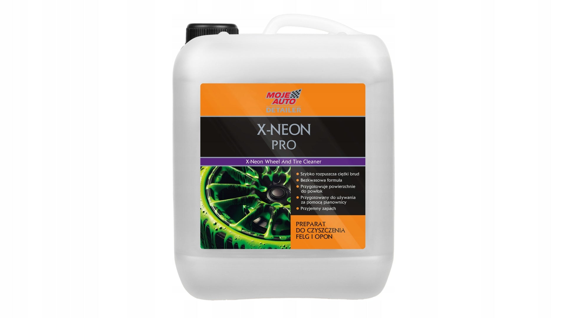 MOJE AUTO - DETAILER X-NEON PRO RIM AND TIRE CLEANER 5KG Manufacturer Moje Auto