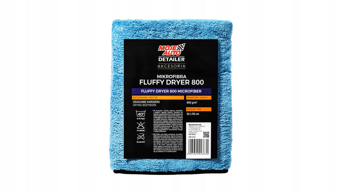 MOJE AUTO MICROFIBER FOR DRYING BODY PAINT 60x90cm 19-665 PROMO Manufacturer code 19-665