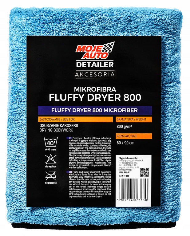 MOJE AUTO MICROFIBER FOR DRYING BODY PAINT 60x90cm 19-665 PROMO