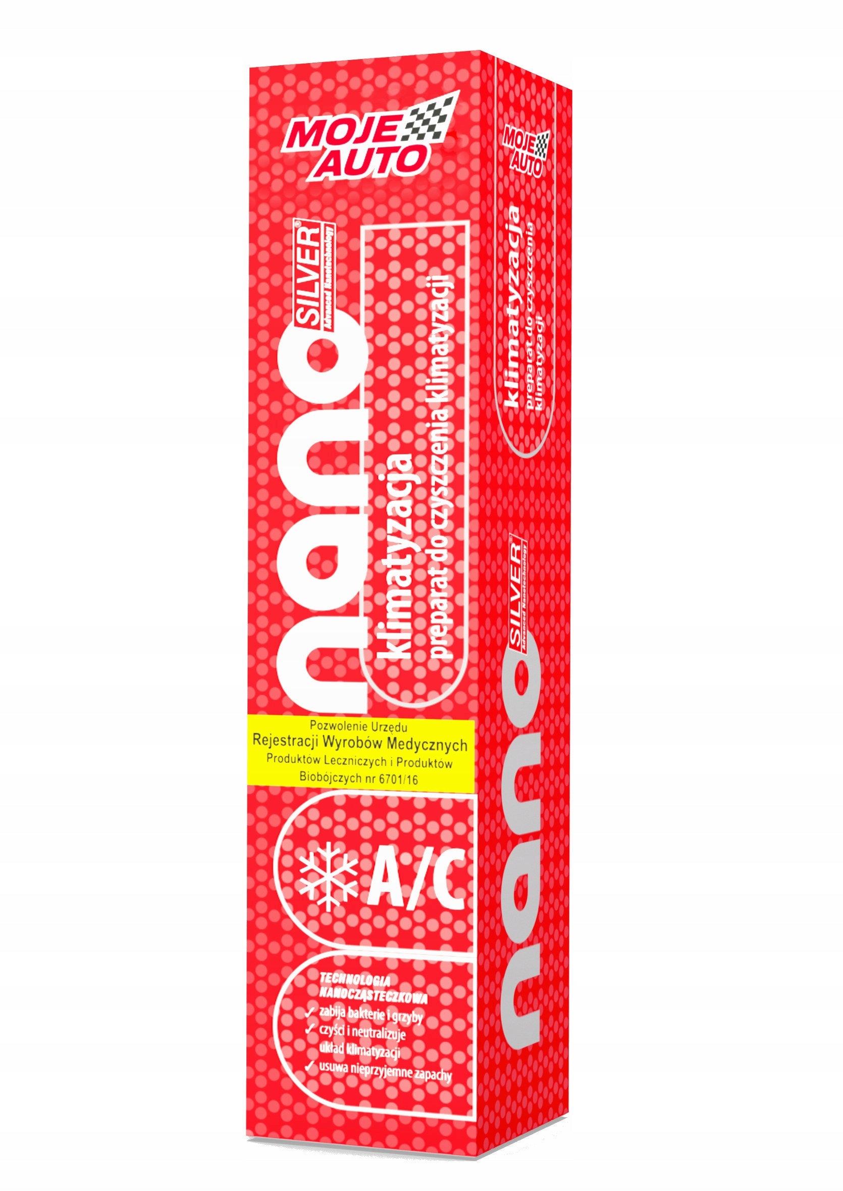 MOJE AUTO NANO SILVER A/C 200ml AIR CONDITIONING DEFUNDER