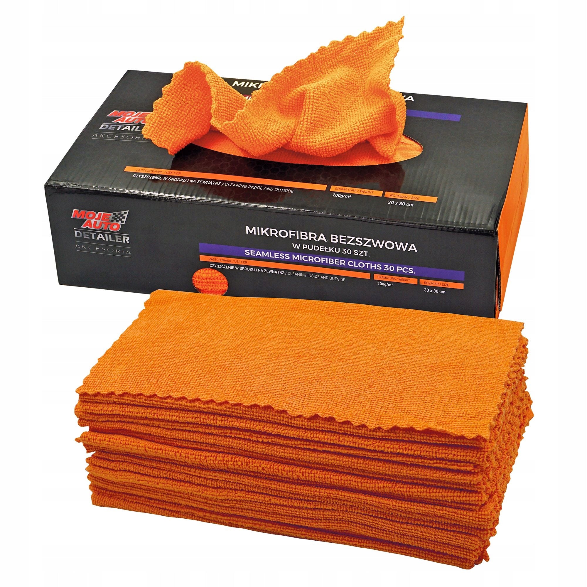 MOJE AUTO Seamless microfiber 200g/m2 30x30cm - 1pc