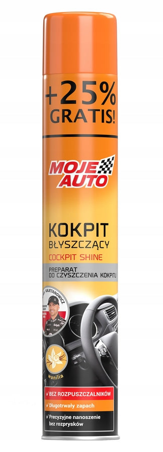 MOJE AUTO VANILLA GLOSSY COCKPIT 750ml PROMO
