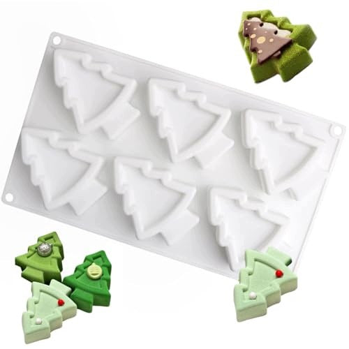 MOLD SILICONE CHRISTMAS TREE FOR BAKING CAKES MOUSSE GIFT CHRISTMAS Brand no brand