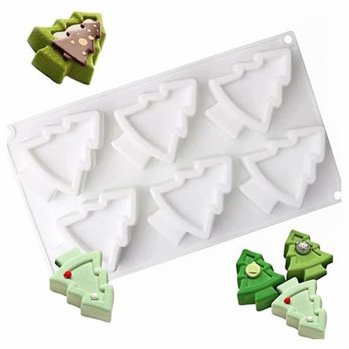 MOLD SILICONE CHRISTMAS TREE FOR BAKING CAKES MOUSSE GIFT CHRISTMAS