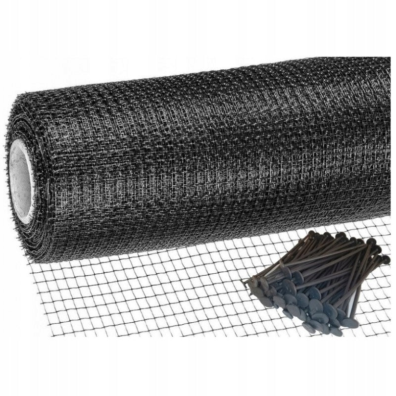 MOLE NET 2x100m AGAINST MOLES PREMIUM 40g UNDER LAWN Poland + PEGS Packaging status original