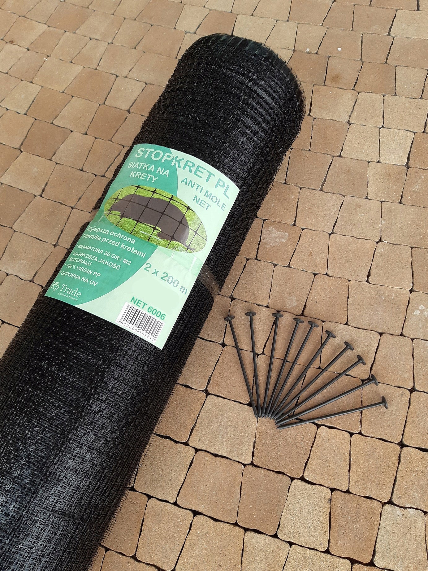 MOLE NET 2x200m AGAINST MOLES + PEGS Manufacturer code NET6006