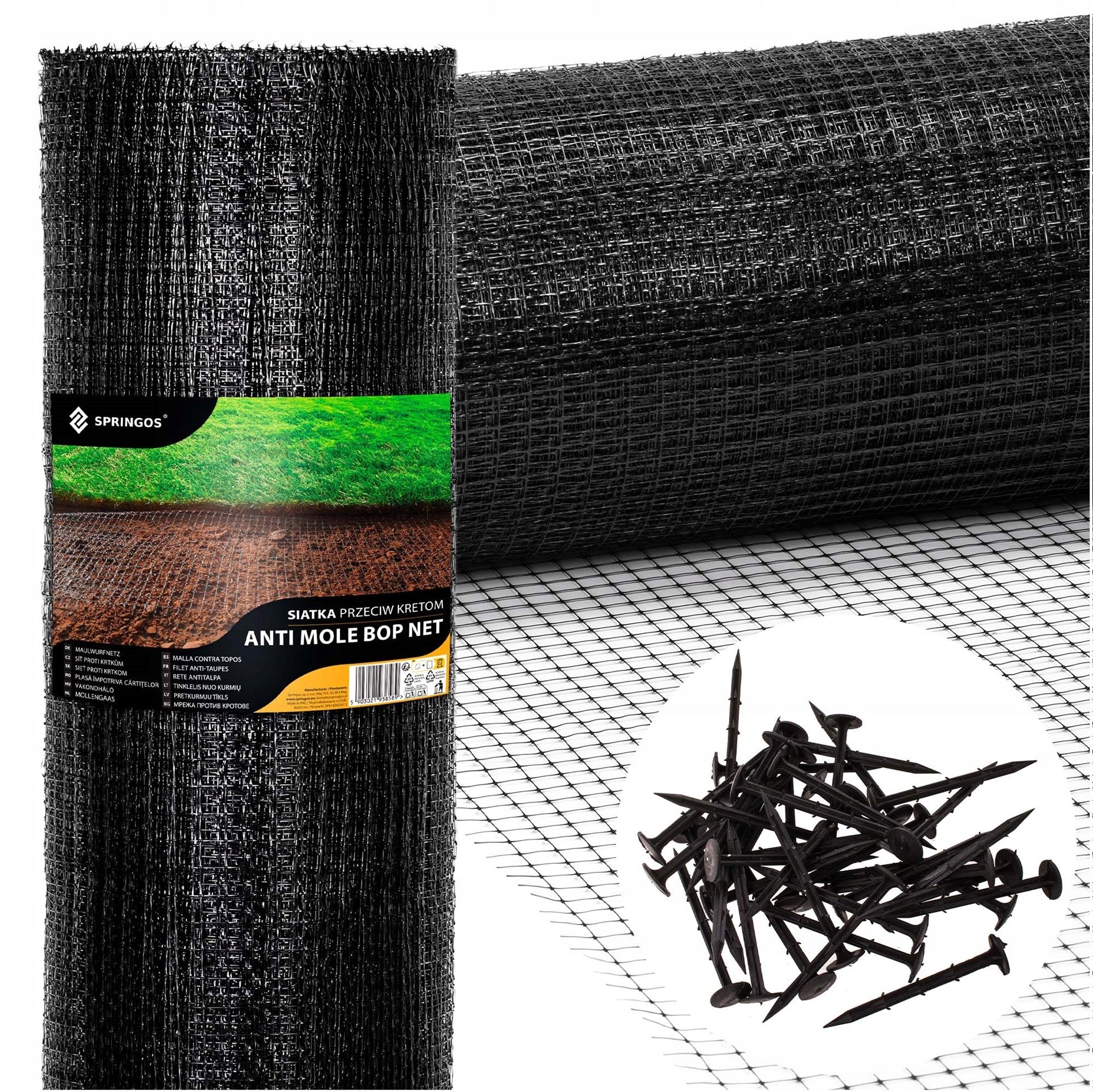 MOLE NET AGAINST MOLES STRONG PREMIUM 2x200m 45g DURABLE + PEGS