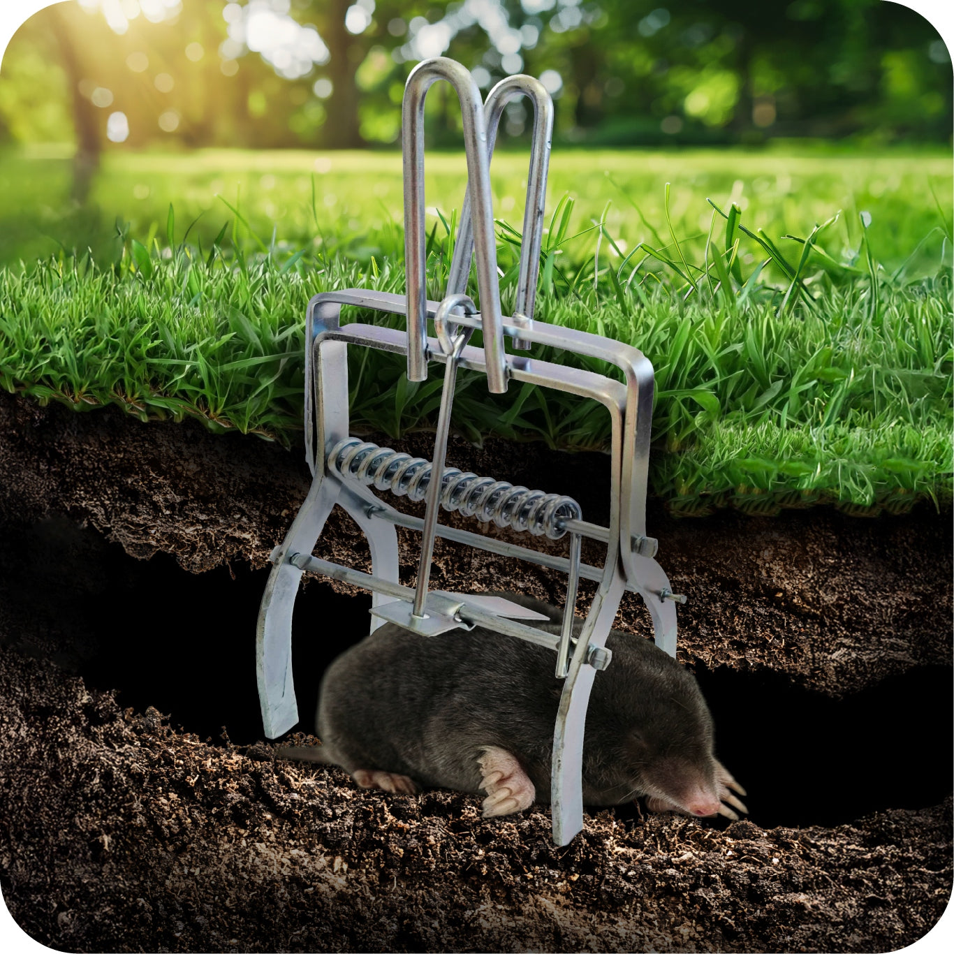 MOLE TRAP 3 Pieces Molefish Molecatcher PROFESSIONAL Metal Guillotine Brand no brand