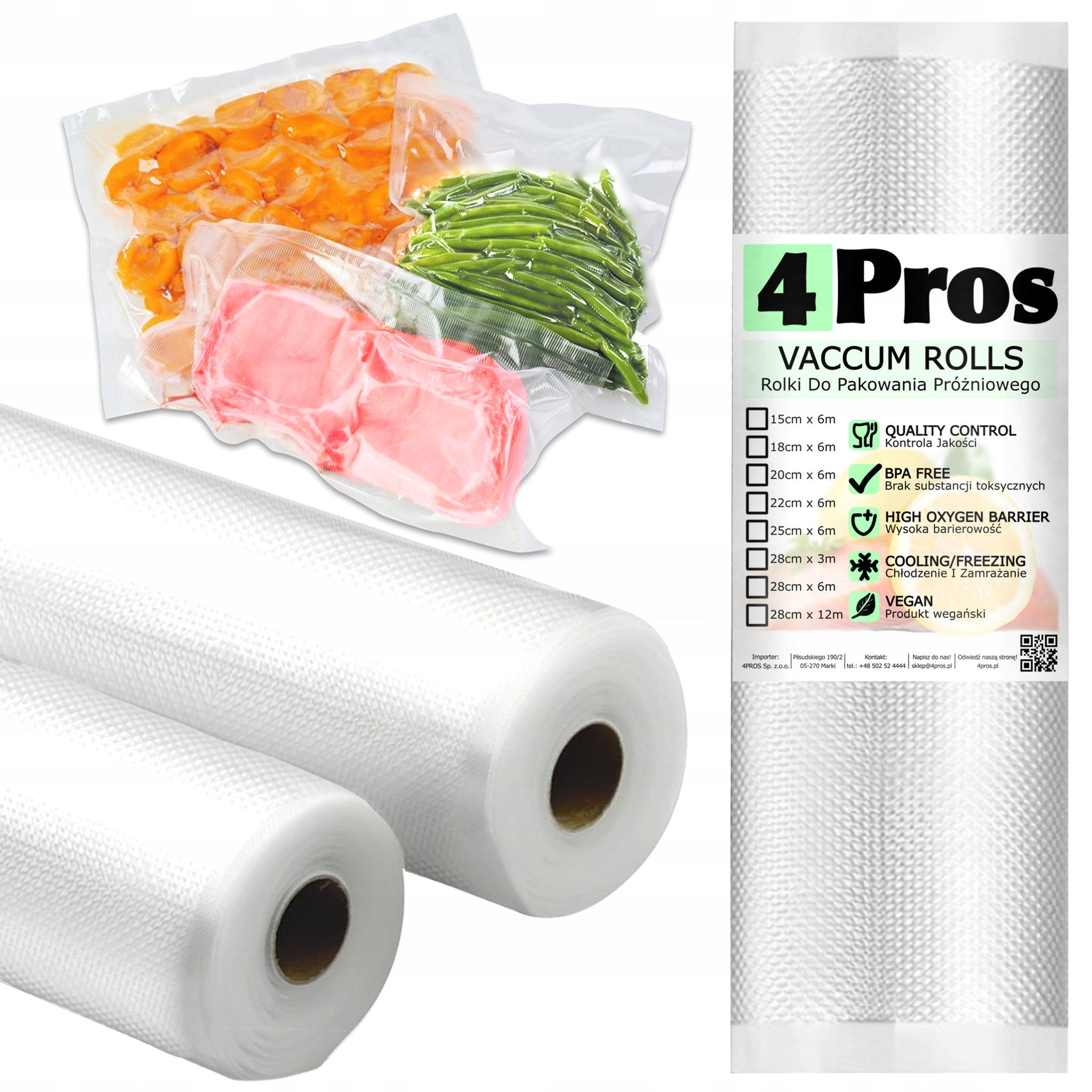 MOLETIZED FILM FOR VACUUM SEALER SLEEVE ROLL 15cm 6m 15 x 600 cm