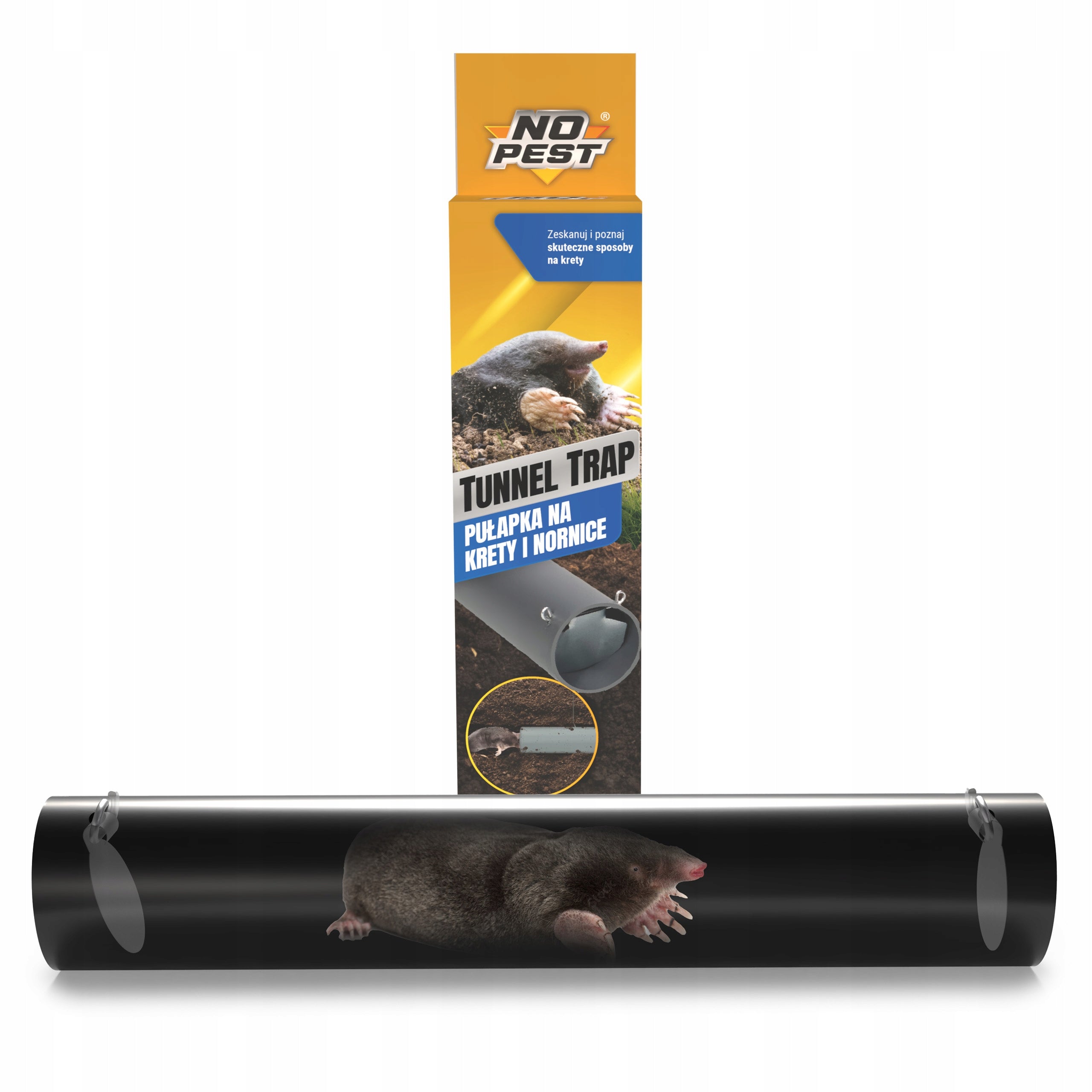MOLETRAP LIVETRAP TUNNEL TRAP FOR MOLES VOLES RODENTS NO PEST Product weight with unit packaging 0.1 kg