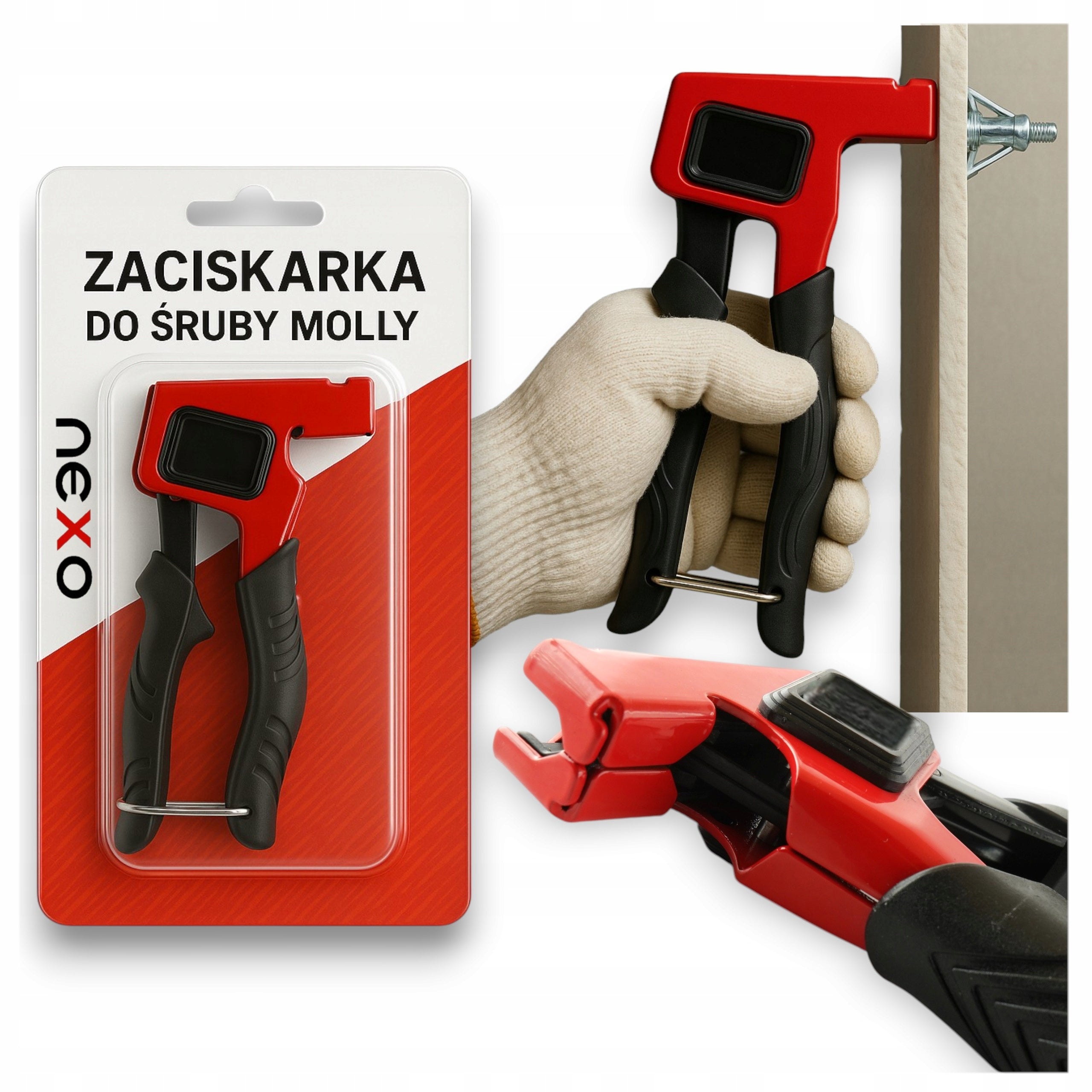 MOLLY STUD SCREW CRIMPER 175 MM CRIMPER GUN PULLER