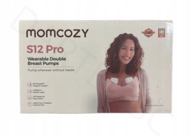 MOMCOZY S12 PRO WIRELESS DOUBLE ELECTRIC BREAST PUMP 3MODES 9 LEVEL