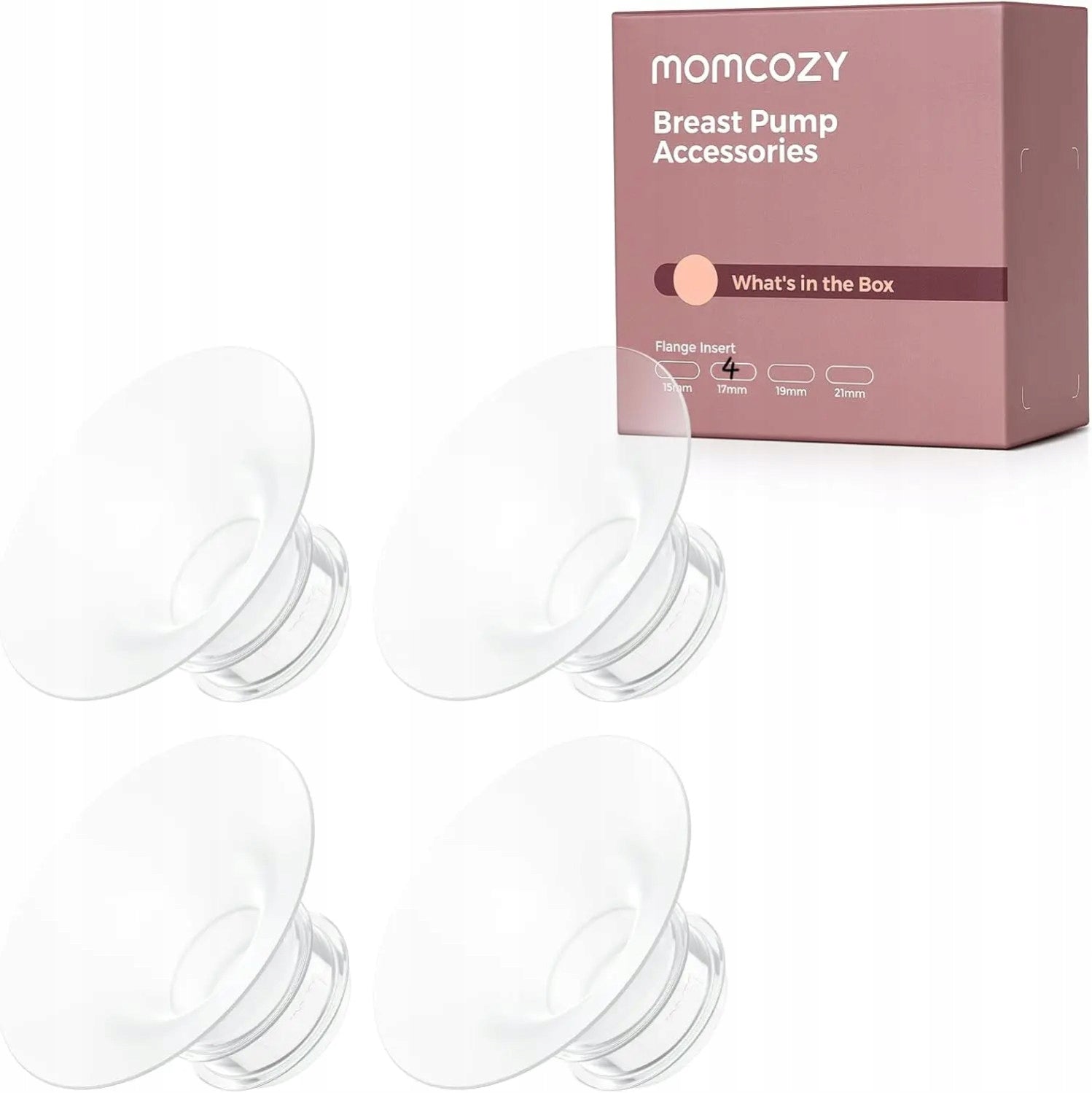 MOMCOZY funnel insert 17 mm for M5/M6/M9, 4 pcs/pack. Medical device no