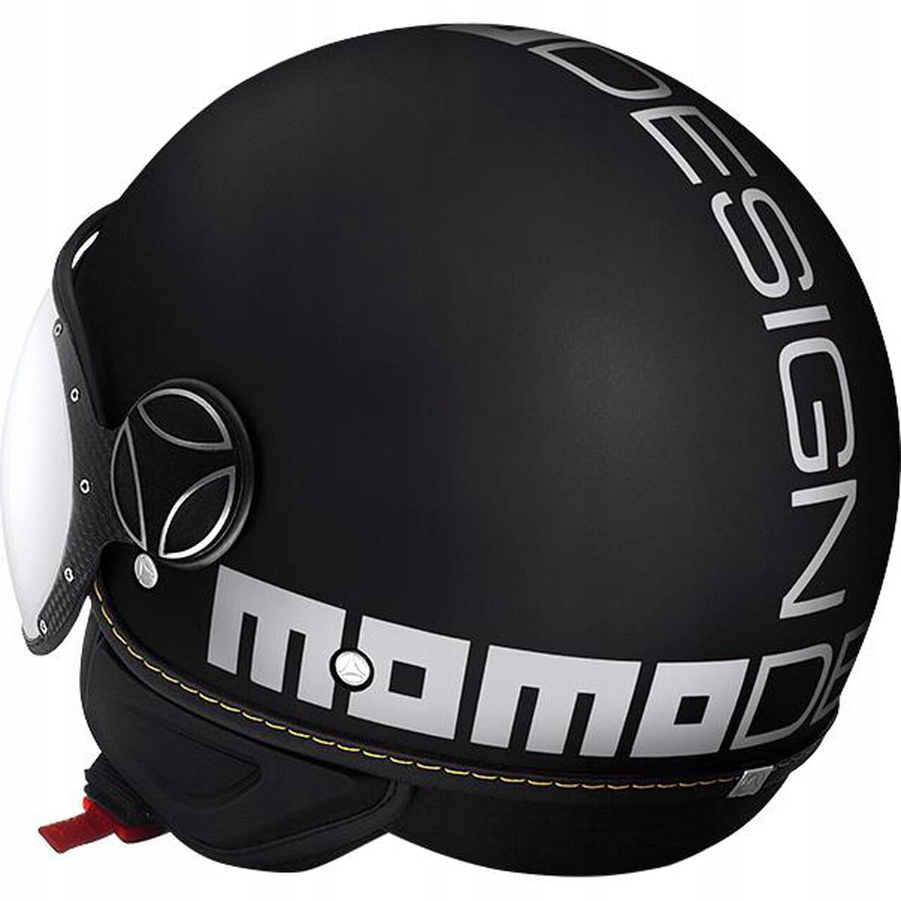 MOMO DESIGN Fighter Evo Open Helmet Matt Black/White - XS Manufacturer no brand