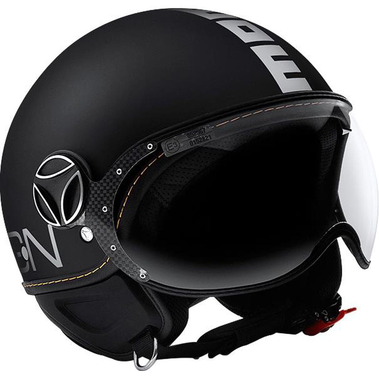 MOMO DESIGN Fighter Evo Open Helmet Matt Black/White - XS
