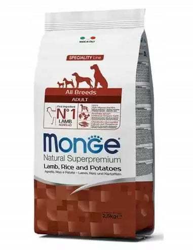 MONGE LAMB WITH RICE AND POTATOES 12KG