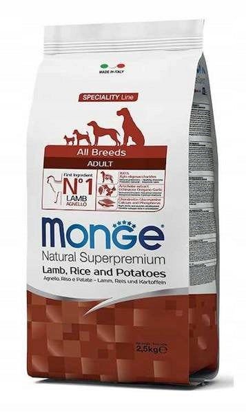 MONGE MONOPROTEIN - Lamb with rice 12kg