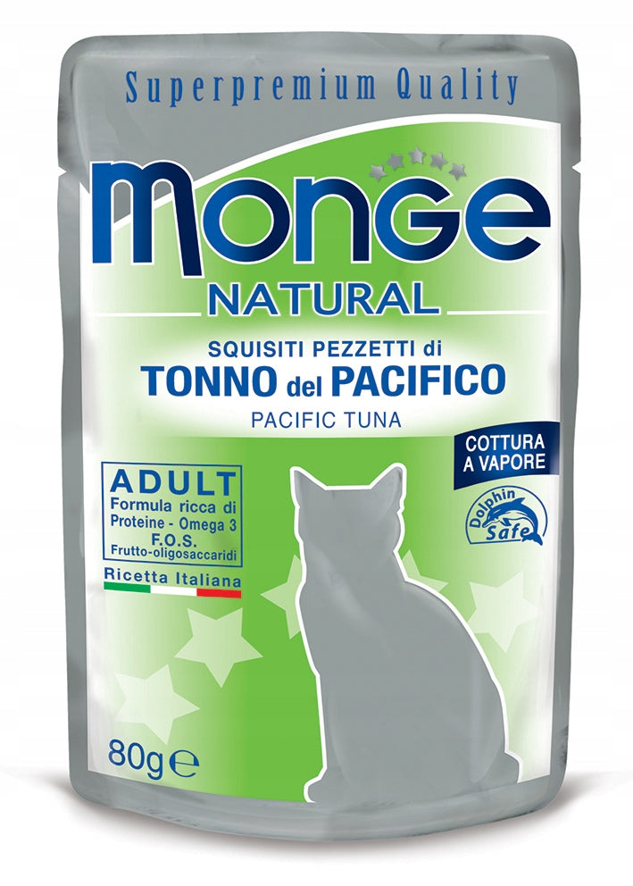 MONGE sachet cat food yellowfin tuna 80 g
