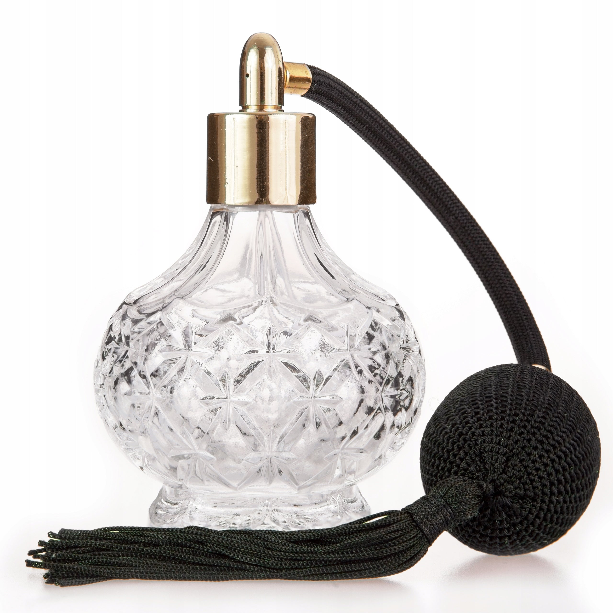 MONIQUE GLASS BOTTLE FOR PERFUME WITH PUMP - 85 ML!