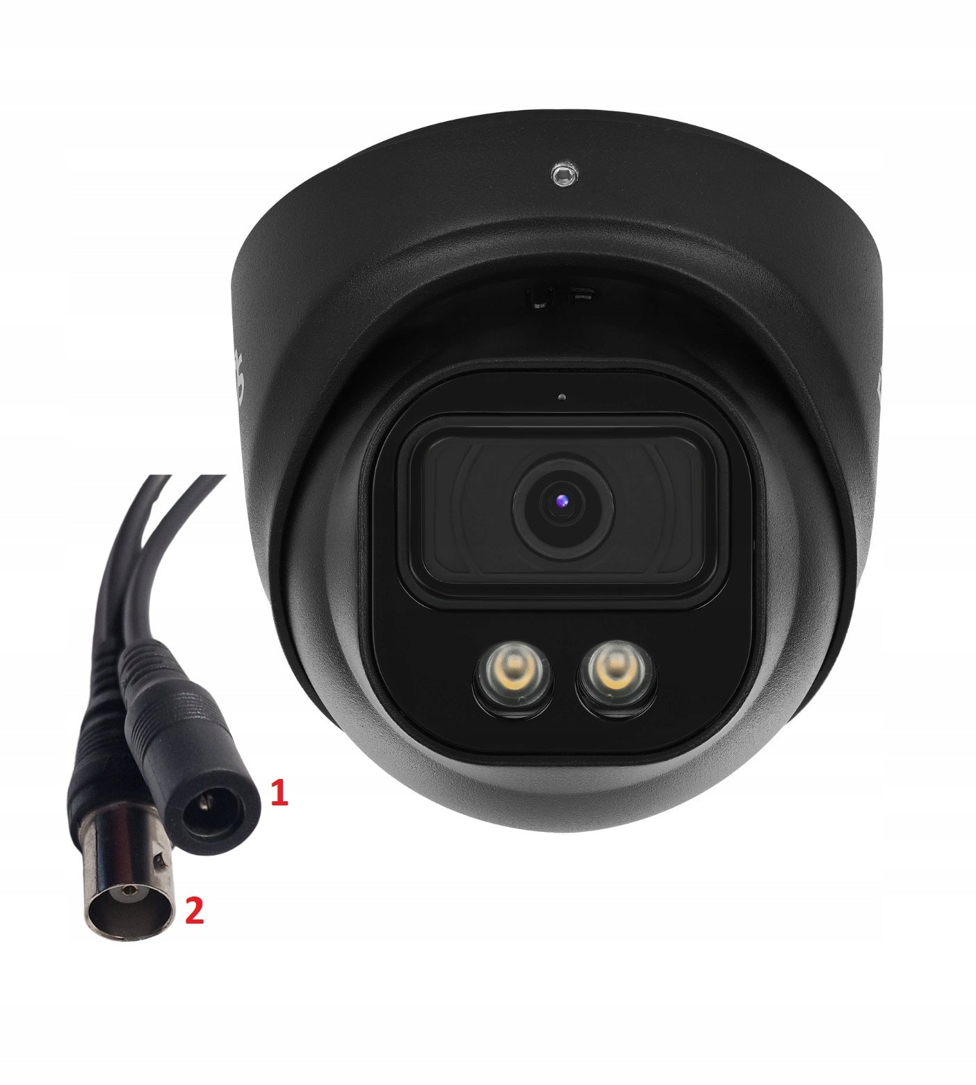 MONITORING KIT 6 BLACK CAMERAS 8Mpx DUAL LIGHT LED IR25 DVS Packaging status original