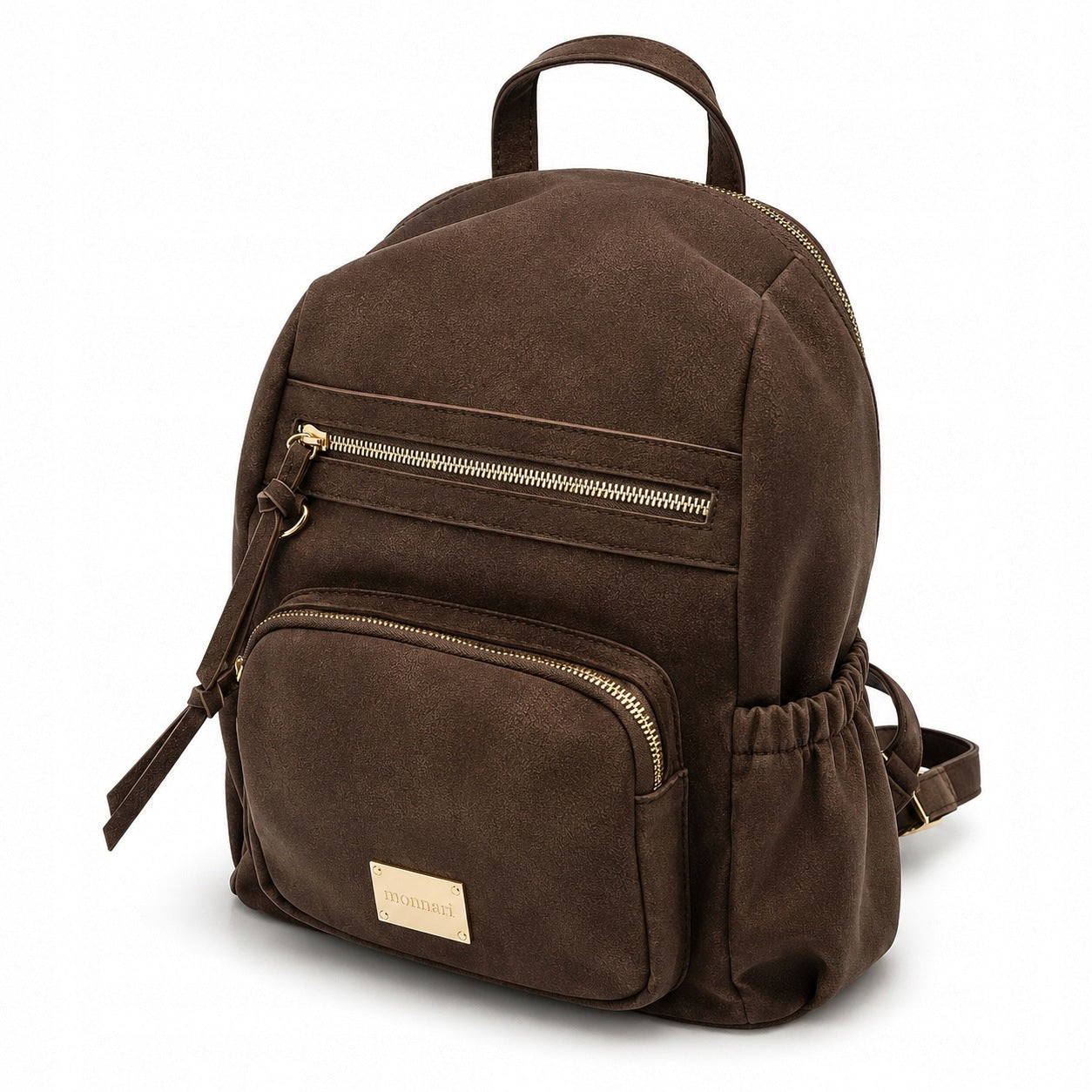 MONNARI Women's Backpack Spacious Adjustable Eco Leather BROWN BAG5400