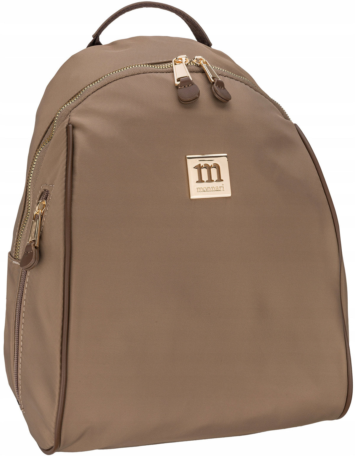 MONNARI Women's City Backpack WATERPROOF BROWN PREMIUM POCKETS Brand Monnari