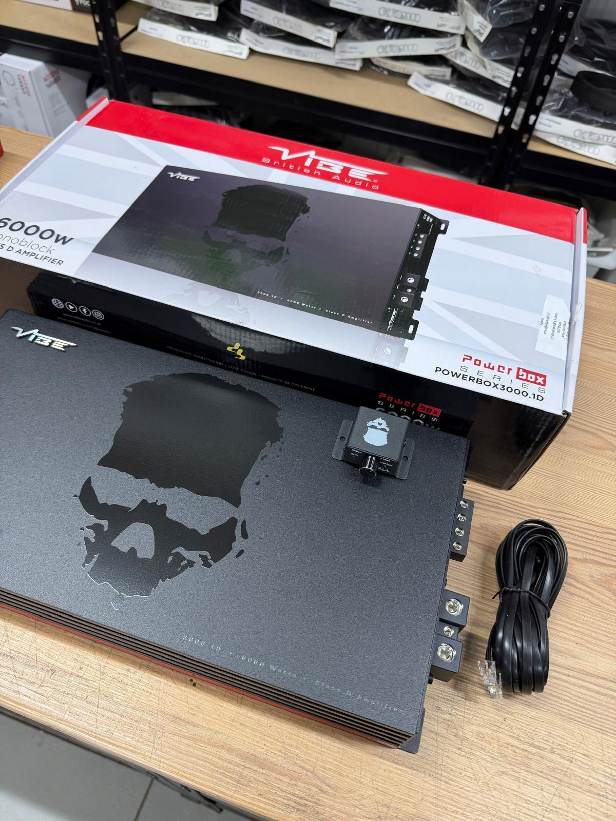 MONOBLOCK AMPLIFIER VIBE POWERBOX3000.1D 3000W RMS 1ohm PILOT CLIP Manufacturer code VIBE