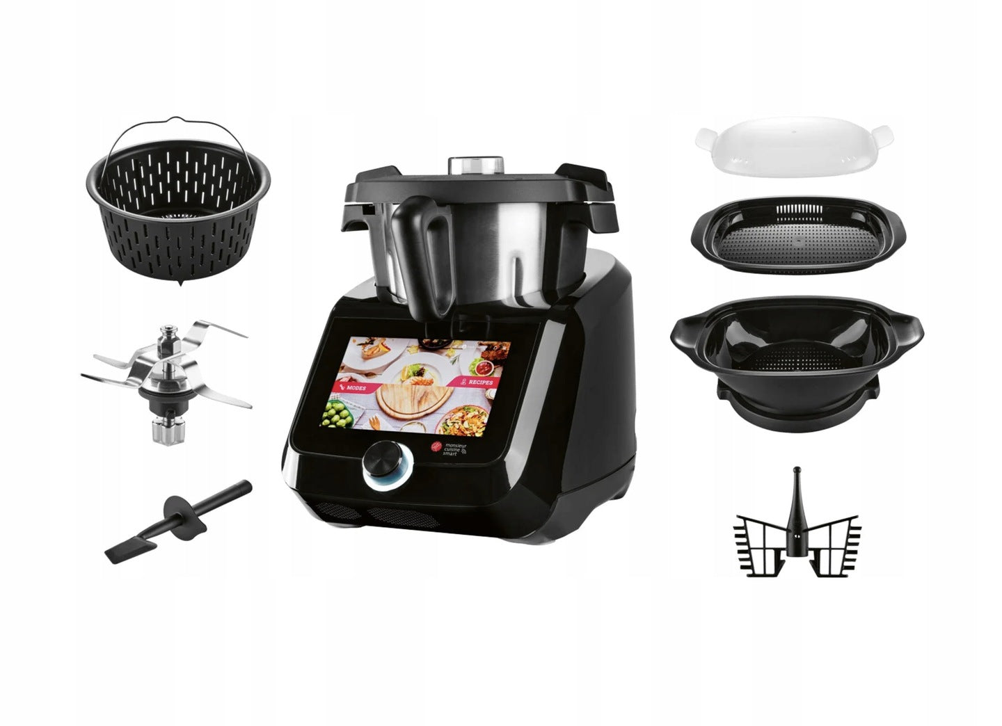 MONSIEUR CUISINE FOOD PROCESSOR LIDLOMIX BLACK SMART C1 Wi-Fi 2026 PL Dominant color black