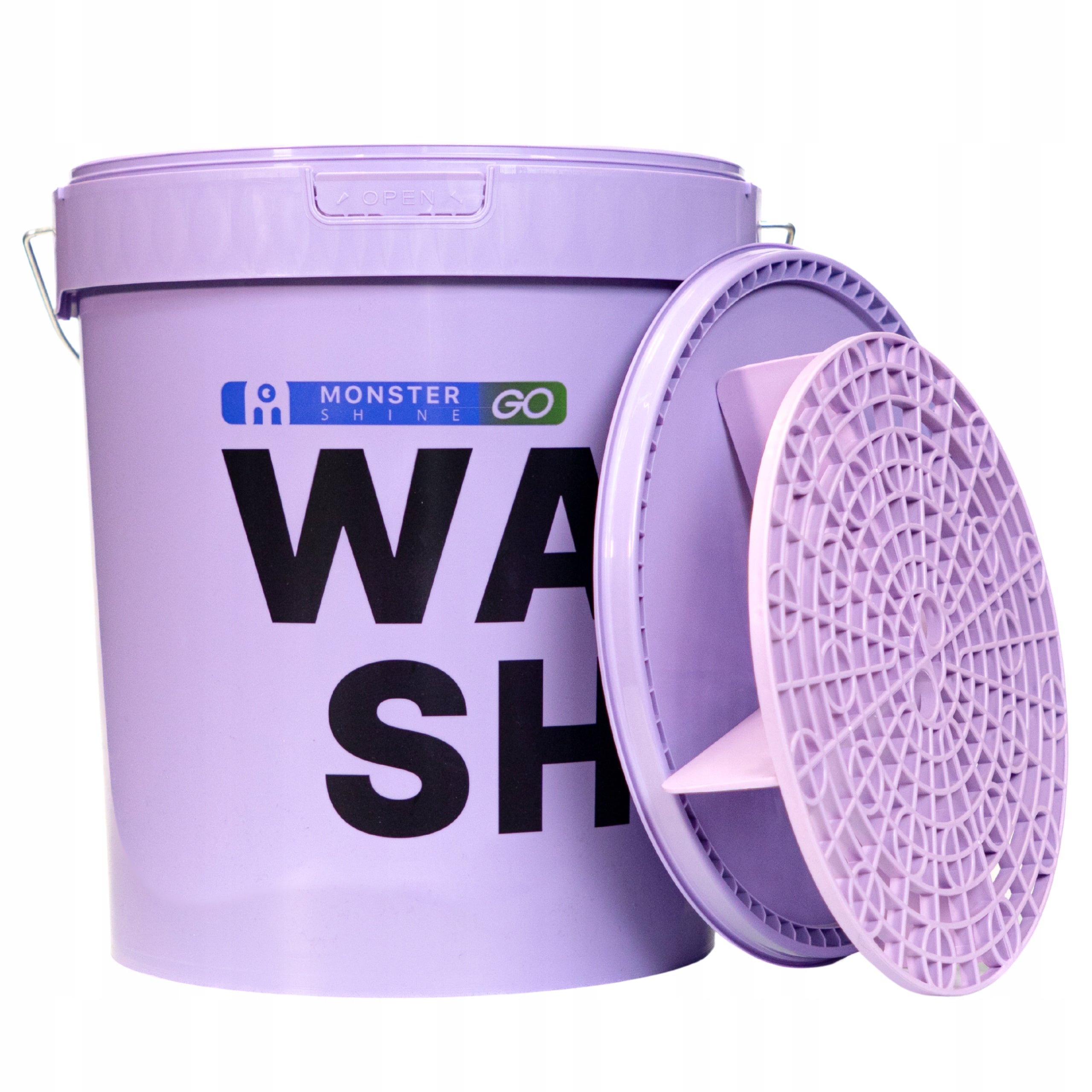 MONSTER SHINE CAR WASH RINSE BUCKETS 2 SEPARATORS SET Capacity 16 l