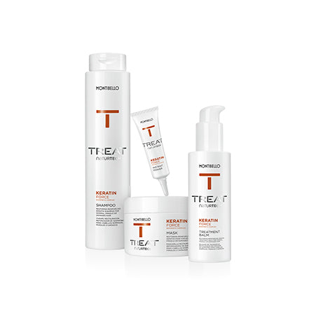 Montibello Treat NaturTech Keratin Force regenerierendes Haarshampoo (300 ml) 