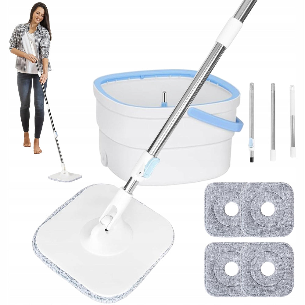 MOP BUCKET 25L DOUBLE CHAMBER ROTATING MOP WITHOUT HAND WASHING