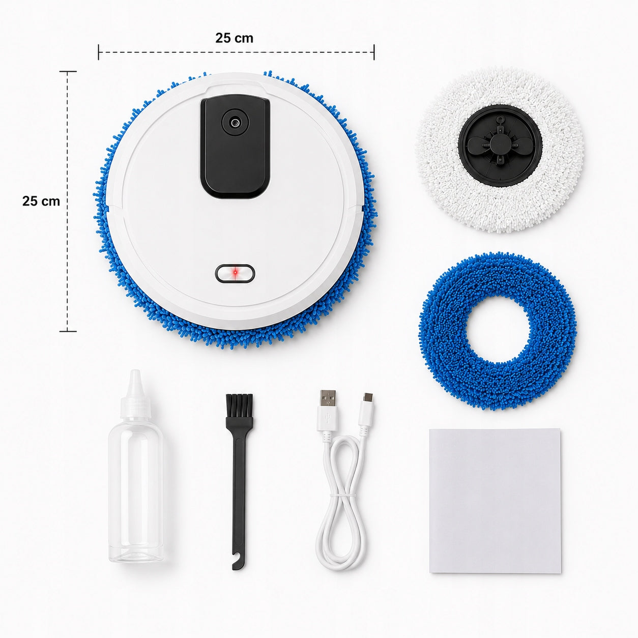 MOP CLEANING ROBOT MOPPING ROTARY WET DRY HUMIDIFICATION Manufacturer code Mop Myjka Robot Sprzątający Mopujący Obrotowy