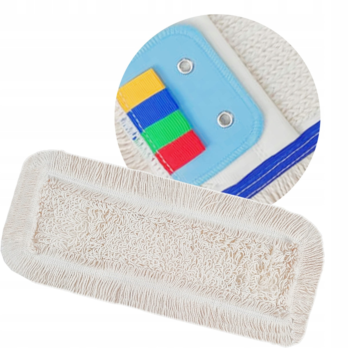 MOP FLAT COTTON DUO 40cm CLEANPRO POCKET INSERT + SPEEDY CLIP UNI