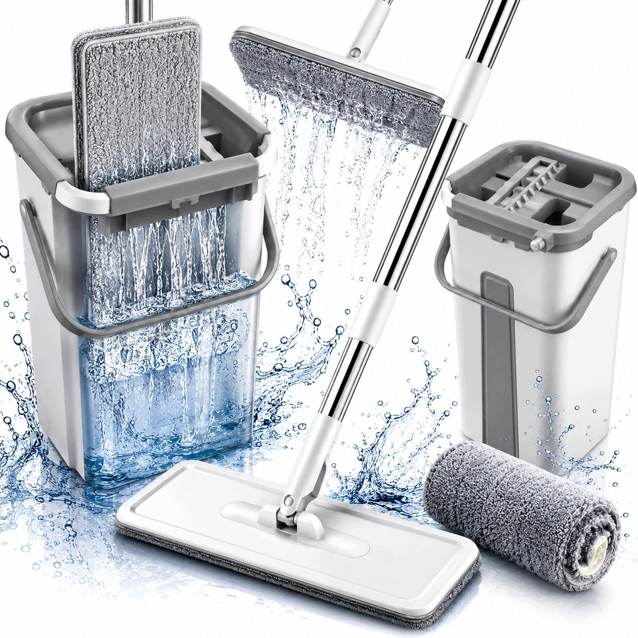 MOP FLAT ROTARY SQUEEZER WITH BUCKET TWO-CHAMBER ULTRAMOP MS106