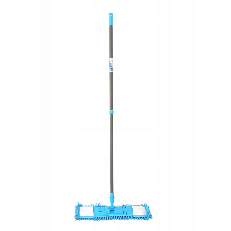 MOP FLAT WITH TELESCOPIC STICK MICROFIBER OVERLAY