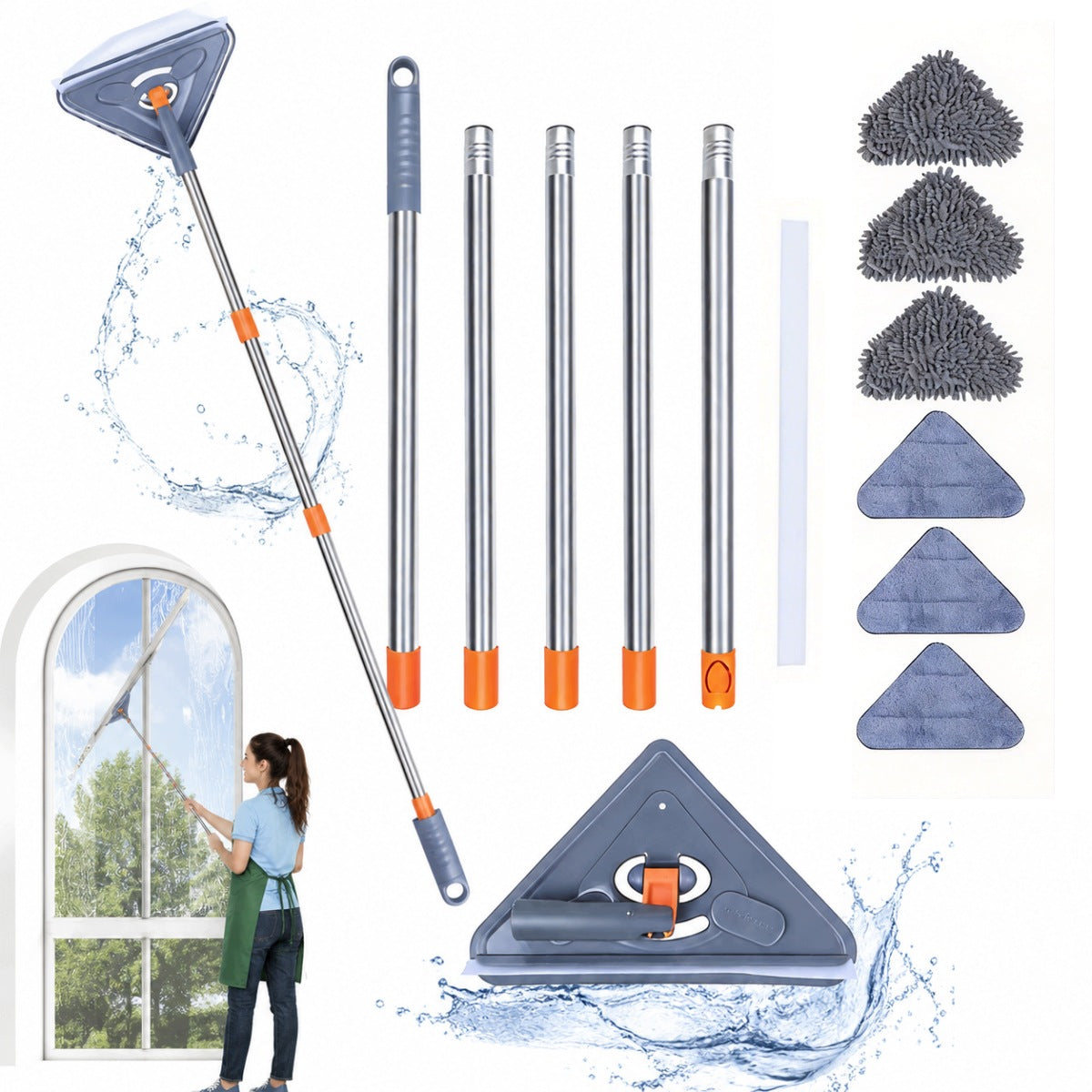 MOP FOR DUSTING WALLS AFTER SANDING FINISH + TELESCOPIC POLE