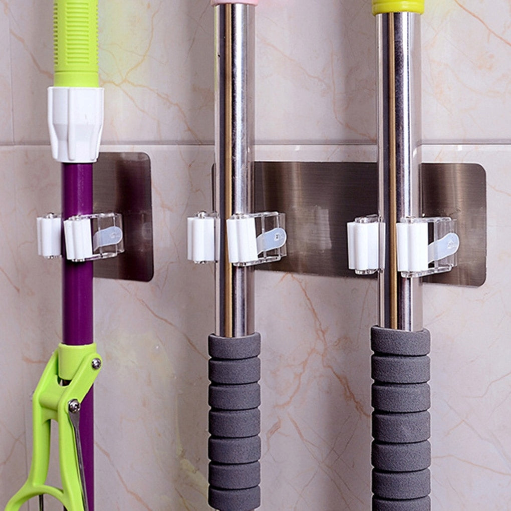 MOP HOLDER BRUSH SELF-ADHESIVE HANGER Kind single handles