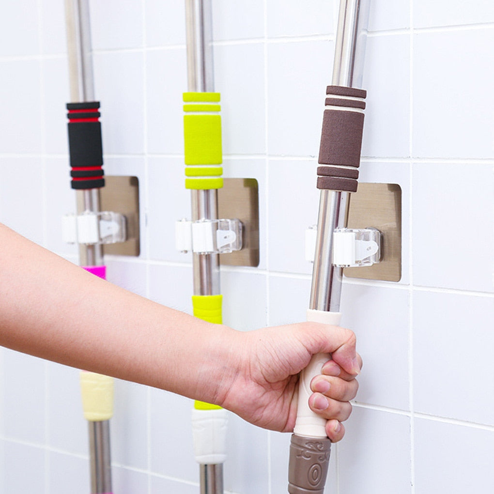 MOP HOLDER BRUSH SELF-ADHESIVE HANGER Length 8 cm