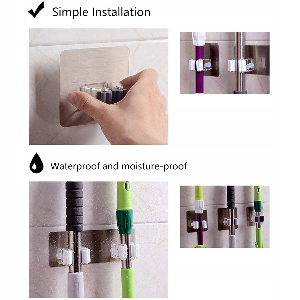 MOP HOLDER BRUSH SELF-ADHESIVE HANGER Product weight with unit packaging 0.2 kg